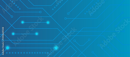 Circuit technology background with hi-tech digital data connection system and computer electronic design.
