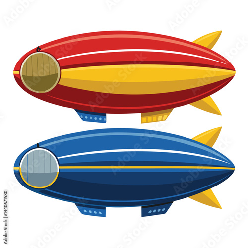 Blimp icon isolated on white background
