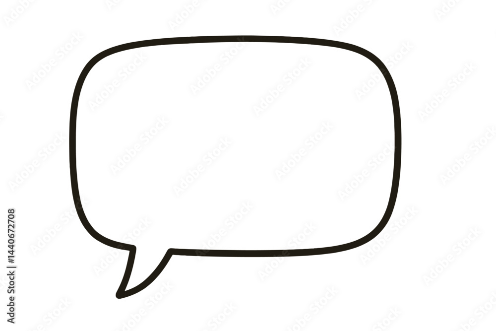 Creative blank speech bubble for various art and design projects, perfect for adding personalized messages or quotes Creative blank speech bubble for various art and design projects, perfect for adding personalized messages or quotes