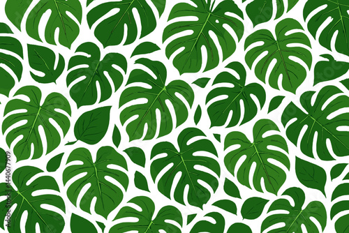 Vibrant display of tropical leaves creating a lush pattern in a botanical setting during daylight hours