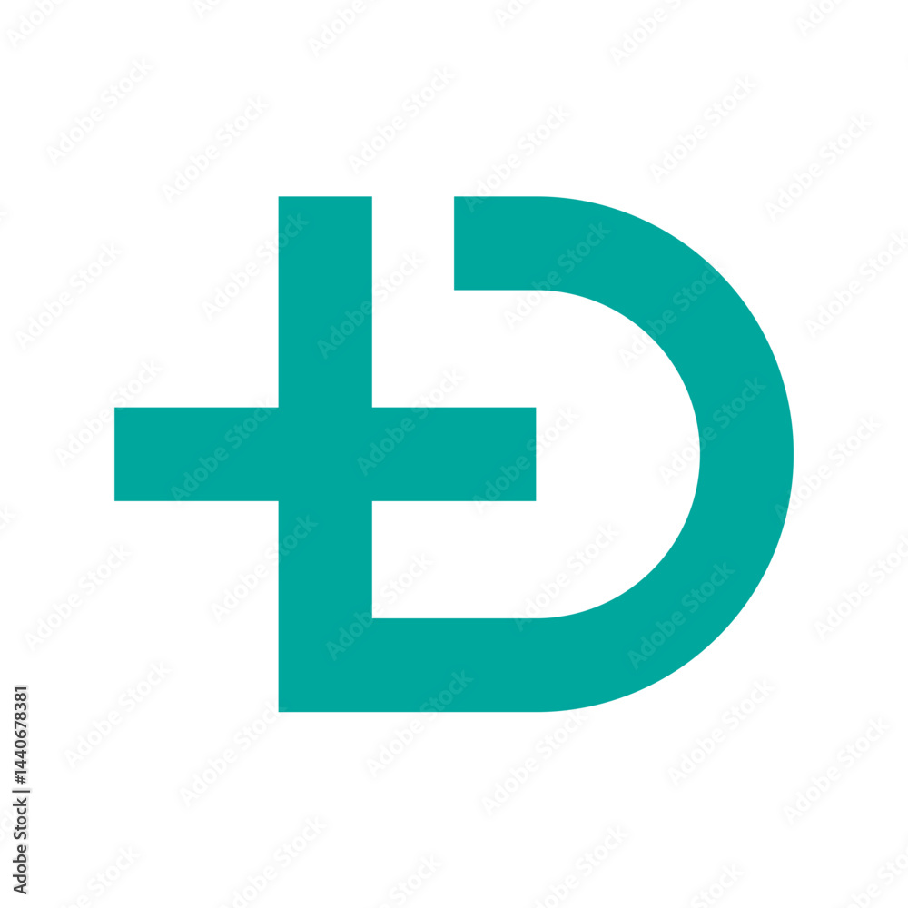 Obraz premium Letter D logo vector icon Free.