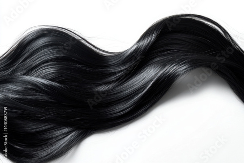Wallpaper Mural Black hair extension against white background. Torontodigital.ca
