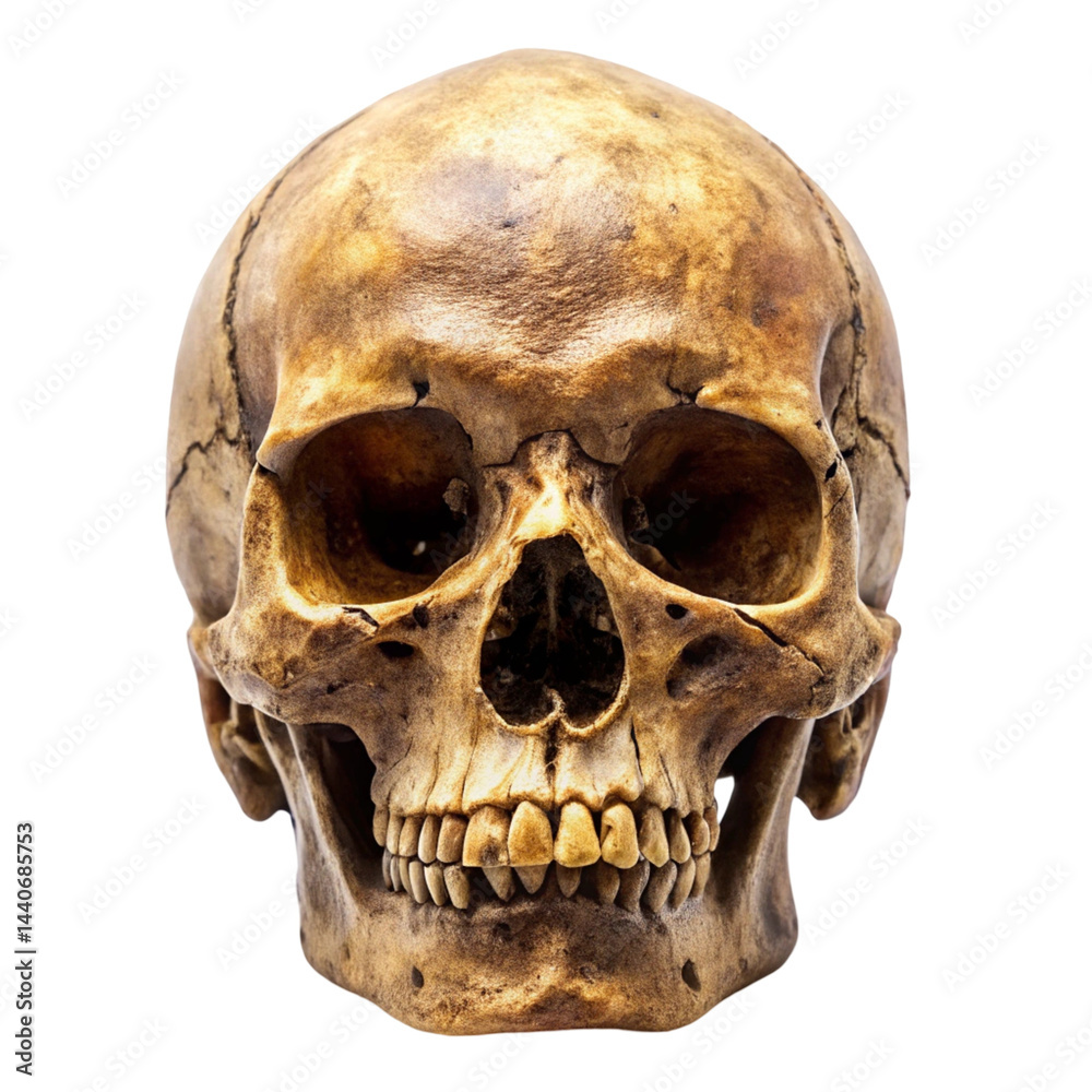 Obraz premium skull on white