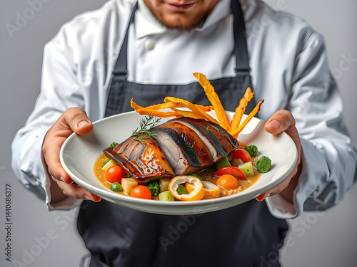 Obraz na płótnie Des Couleurs et des Saveurs dans Chaque Plat w salonie