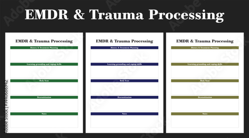 EMDR & Trauma Processing, interior, kdp, planner, tracker,