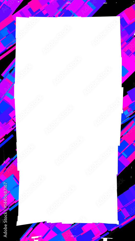 colourful abstract vertical frame container, transparent background colourful abstract vertical frame container, transparent background