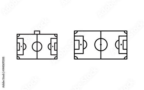 Scheme of the football field icon