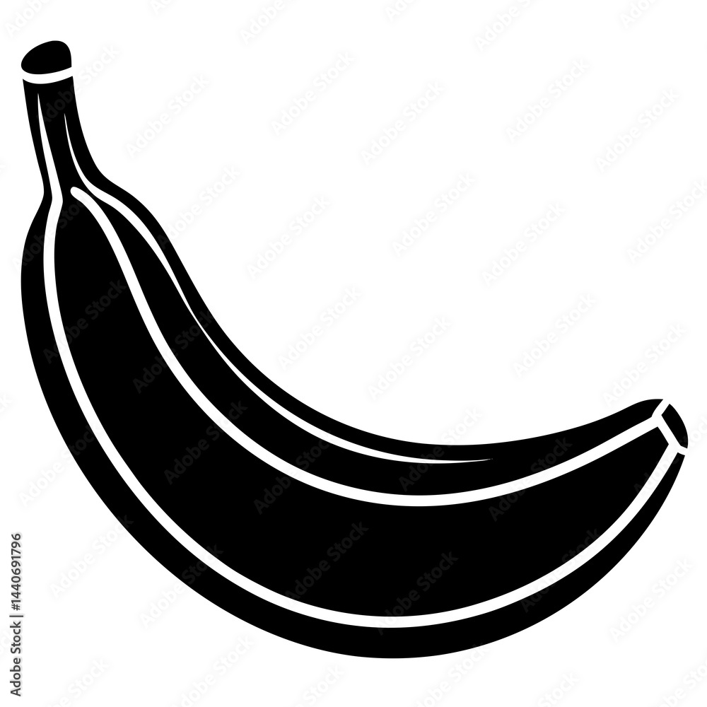 Food Banana silhouette vector illustrator Food Banana silhouette vector illustrator
