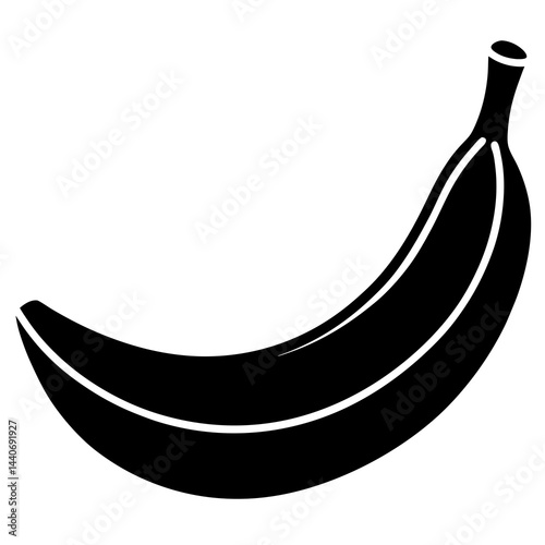 Food Banana silhouette vector illustrator