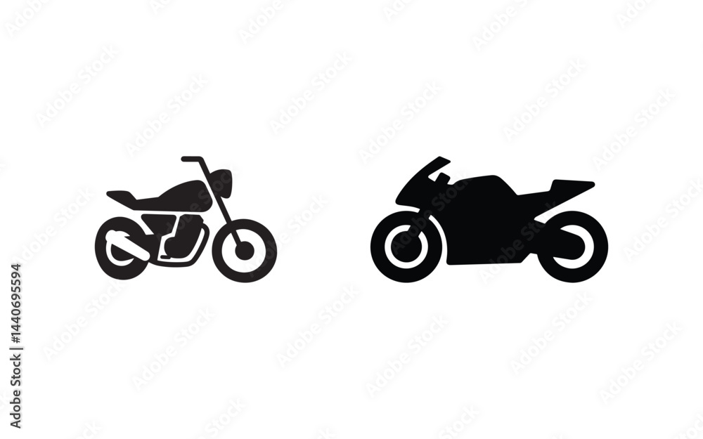 Fototapeta premium motorcycle vector icon