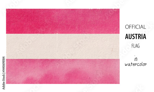 The national flag of Austria
