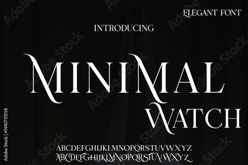 Classy elegant font, vintage type or luxury premium typeface, vector English royal alphabet. Classic typography in modern or old art deco style, serif letters for modern or retro poster font