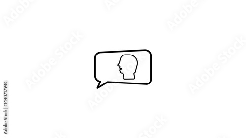People mouth speech illustration. 
concept of speaking 