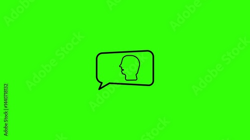 People mouth speech illustration. 
concept of speaking 