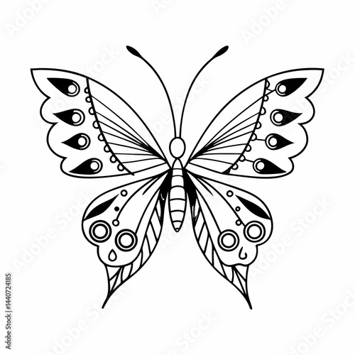 Batterfly vector art graphic resources, vector Element image design ai generate
