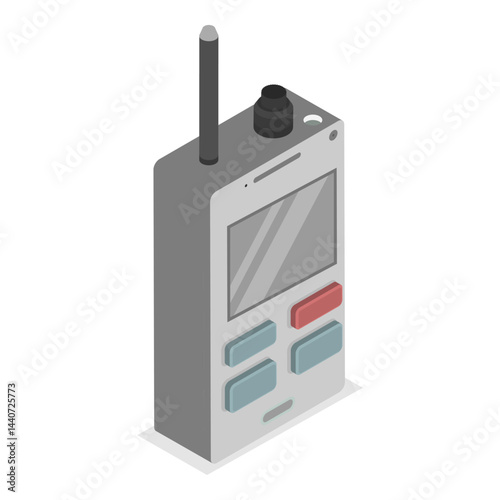 3D Isometric Flat Vector Illustration of Millitary Collection, Army Equipment. Item 3