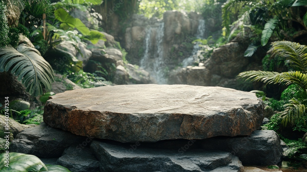 Obraz premium Jungle stone platform