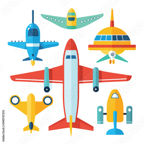Airplane icon isolated on white background