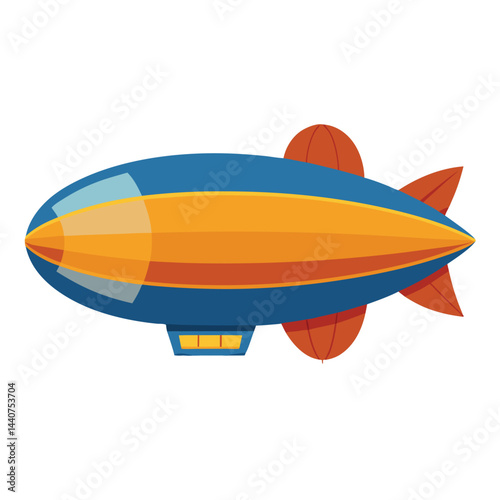 Blimp icon isolated on white background