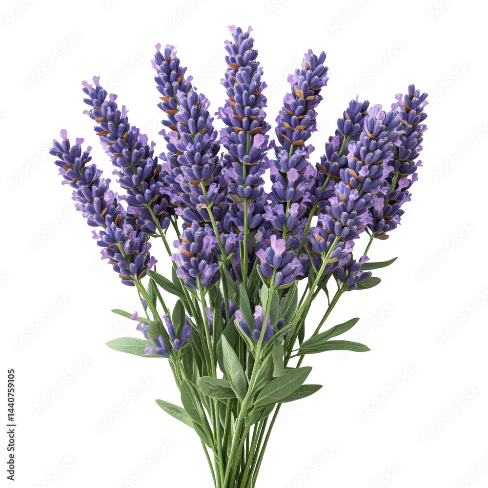 Obraz premium Gathering lavender blooms in nature floral arrangement outdoors