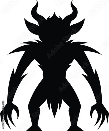 creepy devil silhouette 