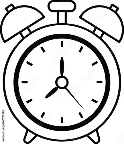 alarm clock silhouette