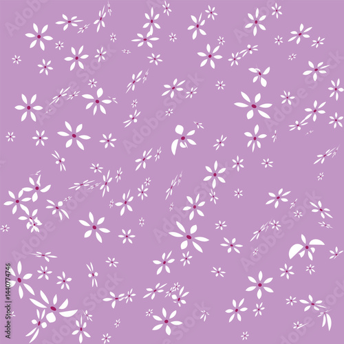  seamless patterns in floral style for design. Vector illustration. seamless floral pattern with cute flower design.