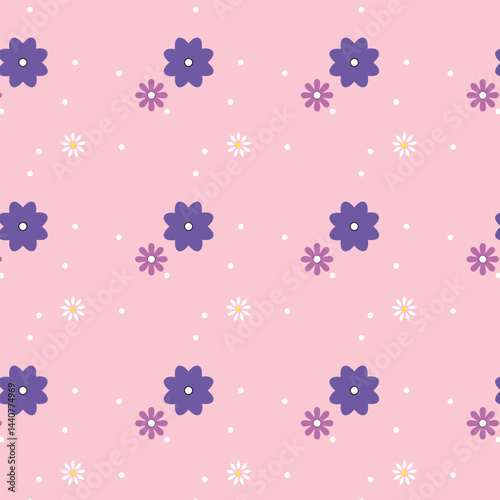  seamless patterns in floral style for design. Vector illustration. seamless floral pattern with cute flower design.