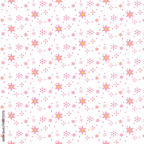 seamless patterns in floral style for design. Vector illustration of a seamless floral pattern in spring for Wedding, anniversary, birthday and party. 