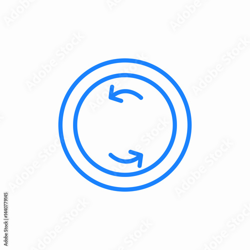 refresh clock icon sign vector