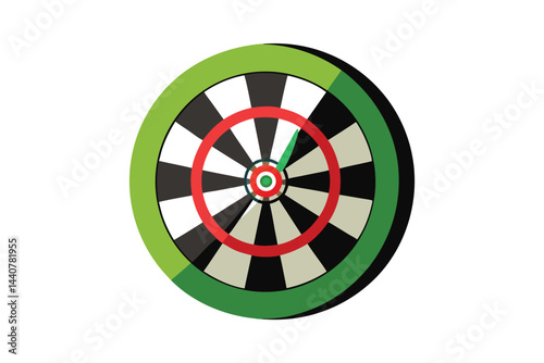 Dart Board on White Background Printable Graphic Design for Wall Art and Decor