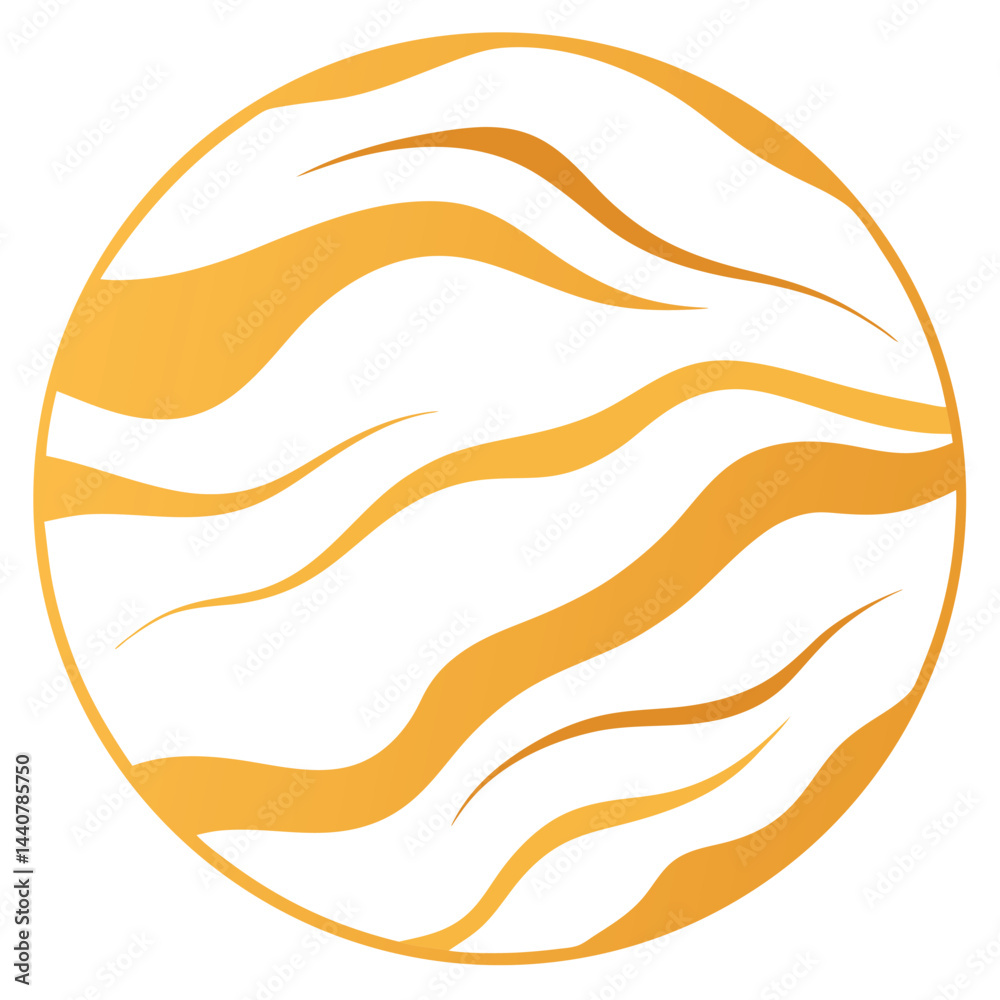 Fototapeta premium Abstract vector art design with fiery orange and yellow waves flows as a creative backdrop