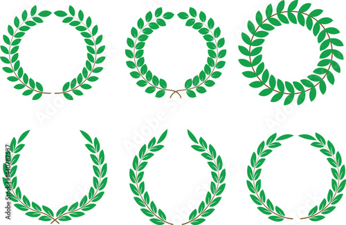 6 Wreath icon vector illustration