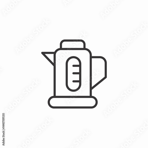 electric kettle icon sign vector