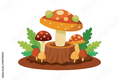 honey agaric stump hazelnut
