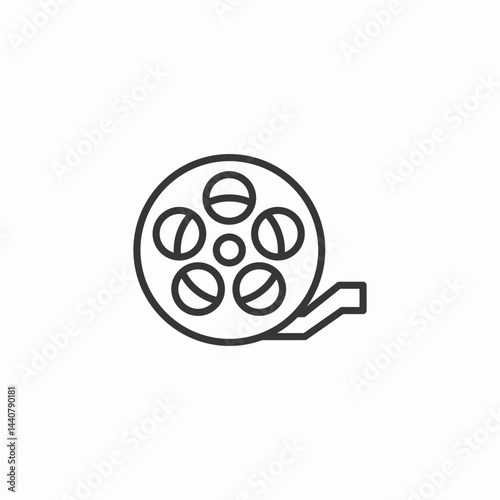 film spool icon sign vector