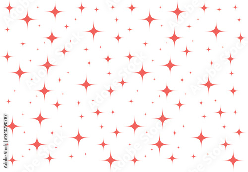 Red Starry Sparkle Illustration