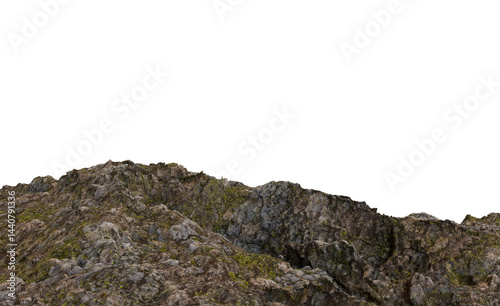 Rocky mountain range, rugged peaks