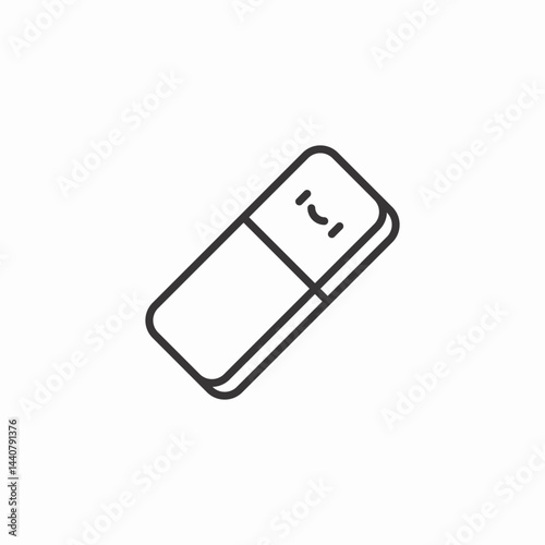 good eraser icon sign vector