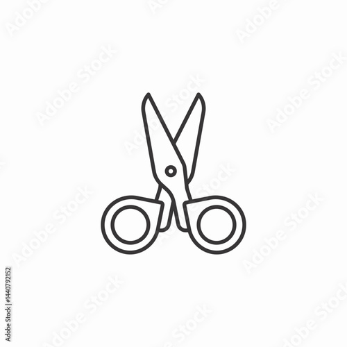 hair scissors icon sign vector
