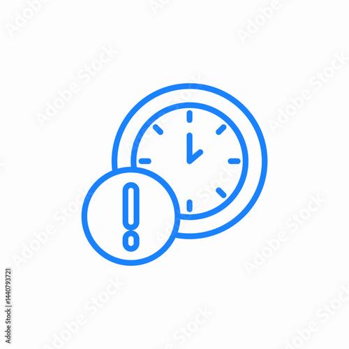 urgent clock icon sign vector
