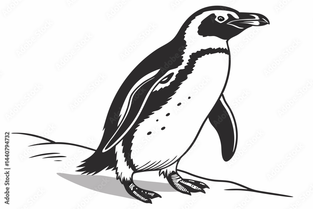 Fototapeta premium penguin on a white background