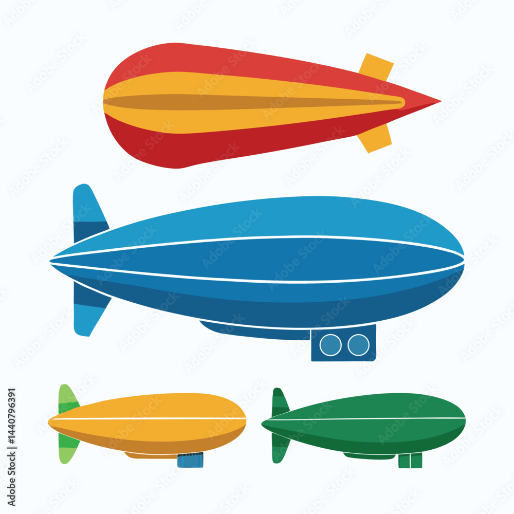 Zeppelin icon isolated on white background Zeppelin icon isolated on white background