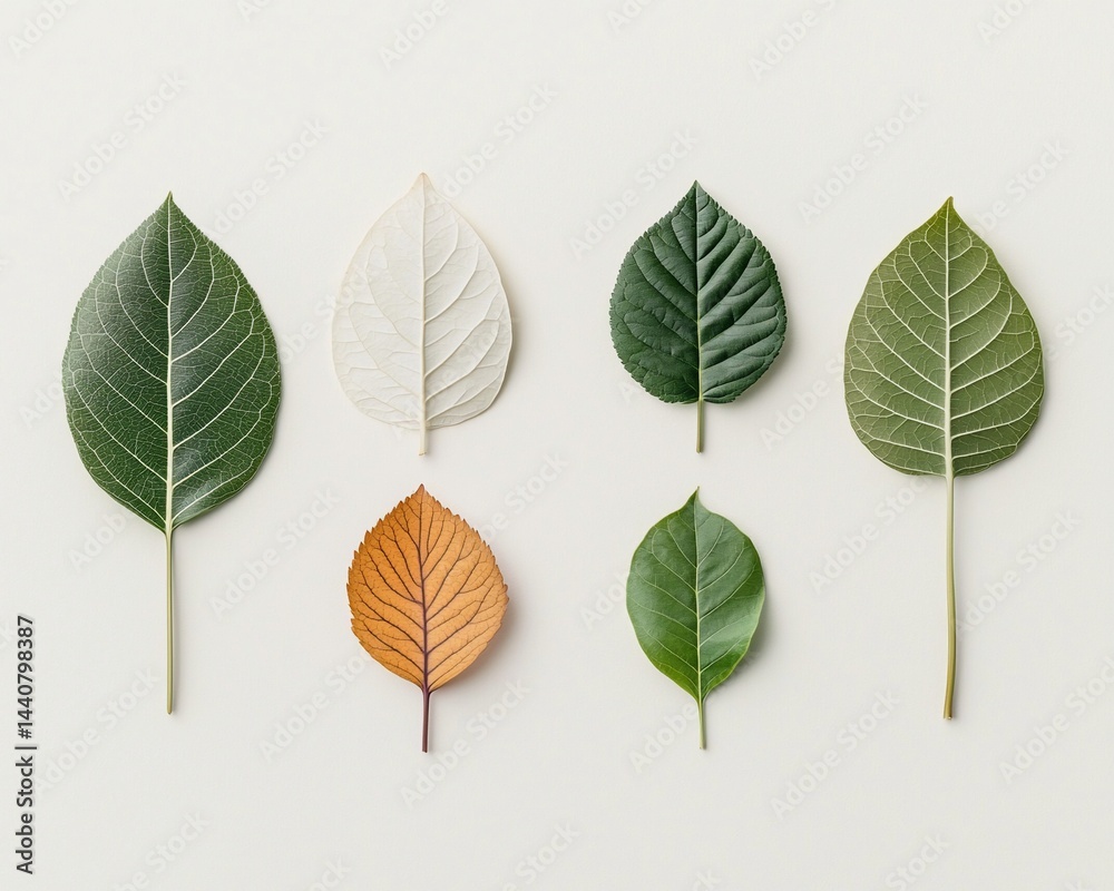 Fototapeta premium Stages of leaf changing colors