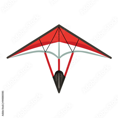 Hang glider icon isolated on white background