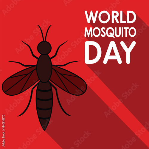 Vector cartoon illustration of a flying yellow wasp, a pest insect, and a mosquito sucking blood on a flower
