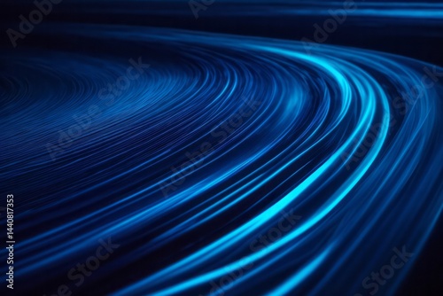 abstract flowing speed blue lines technology background