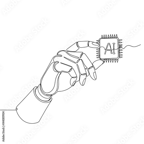 AI Chip in Robotic Hand
