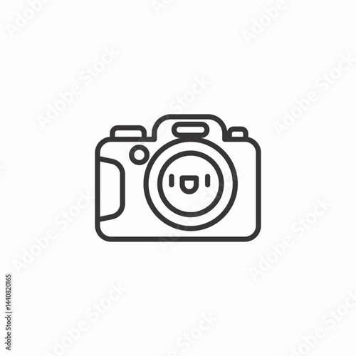 photo camera icon sign vector
