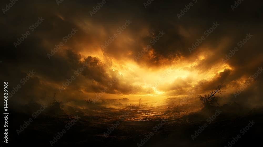 A desolate battlefield where the wind carries whispers of ancient incantations. A desolate battlefield where the wind carries whispers of ancient incantations.
